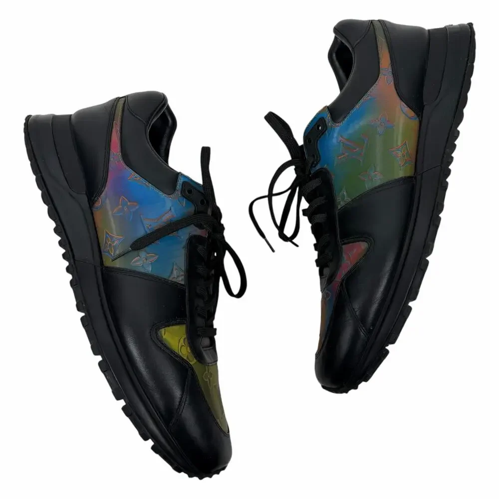 Louis Vuitton Run Away Sneaker Holographic Monogram Black Size 9/ US 10 - Picture 6 of 16